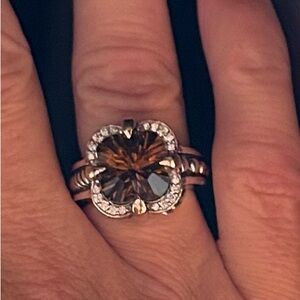 John Atencio sterling silver and rose gold ring.